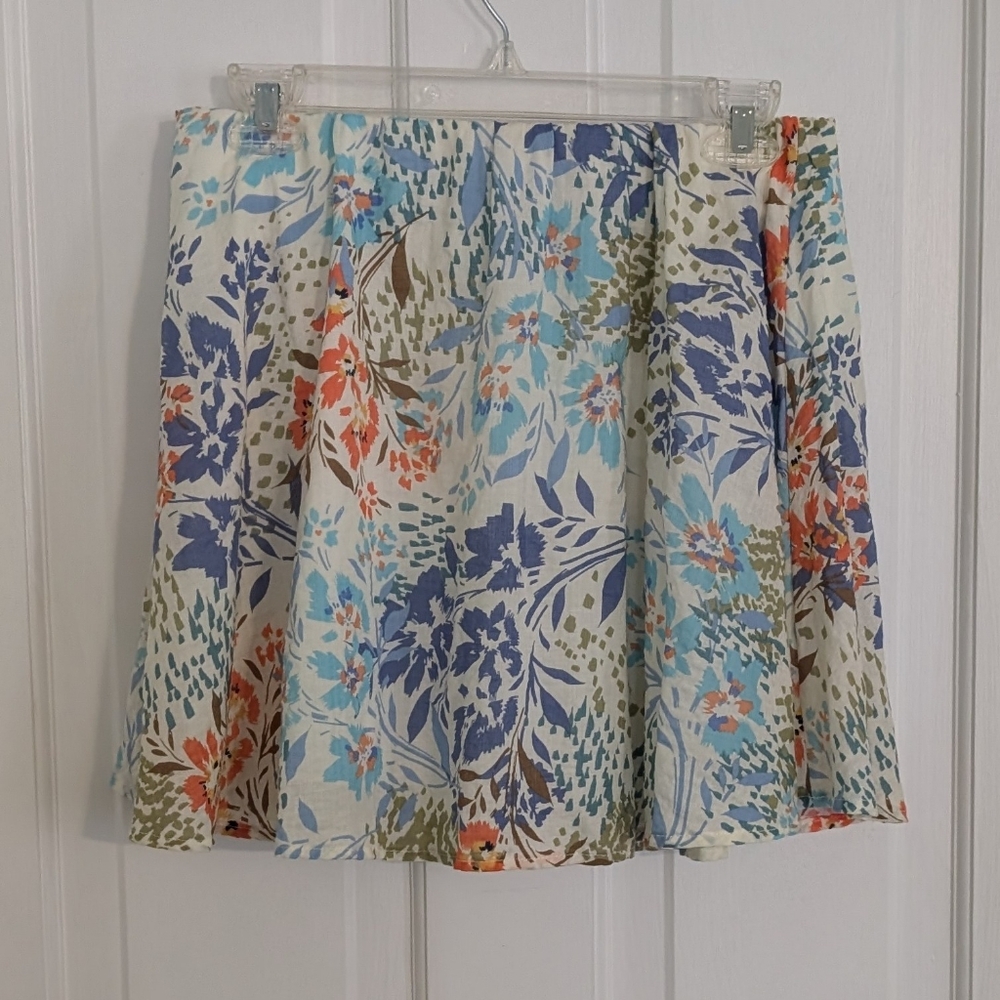 Saints &‎ Hearts Womens Floral Mini Skirt Medium Cottagecore Forest Fairy Airy